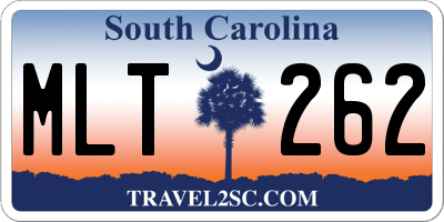 SC license plate MLT262