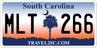 SC license plate MLT266