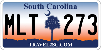 SC license plate MLT273