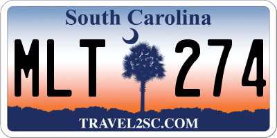 SC license plate MLT274