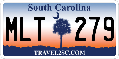 SC license plate MLT279