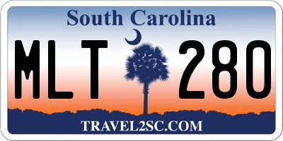 SC license plate MLT280
