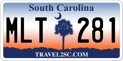 SC license plate MLT281