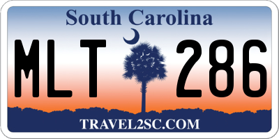 SC license plate MLT286