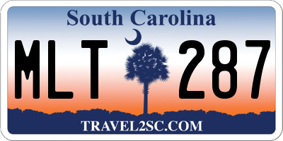 SC license plate MLT287