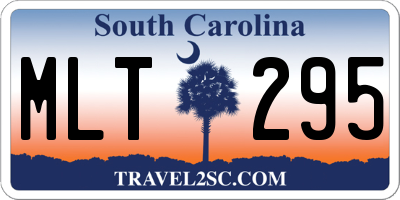 SC license plate MLT295