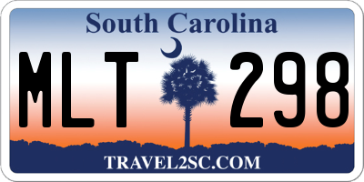 SC license plate MLT298