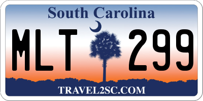 SC license plate MLT299