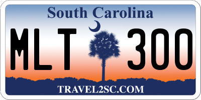 SC license plate MLT300