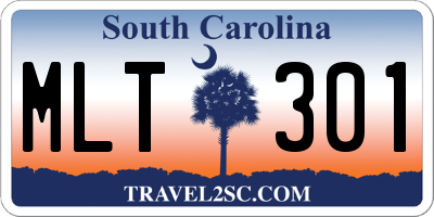 SC license plate MLT301