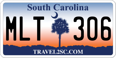SC license plate MLT306