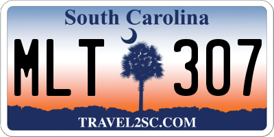 SC license plate MLT307