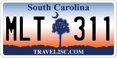 SC license plate MLT311