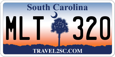 SC license plate MLT320