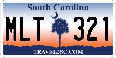SC license plate MLT321