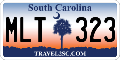 SC license plate MLT323
