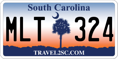 SC license plate MLT324