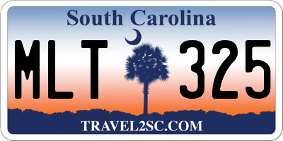 SC license plate MLT325