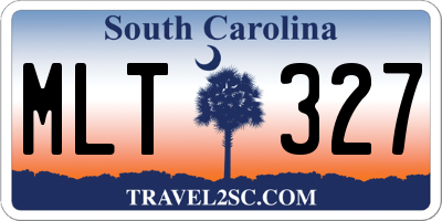 SC license plate MLT327
