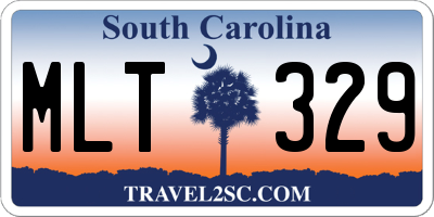 SC license plate MLT329