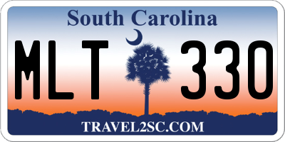 SC license plate MLT330