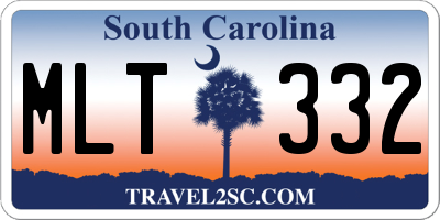 SC license plate MLT332