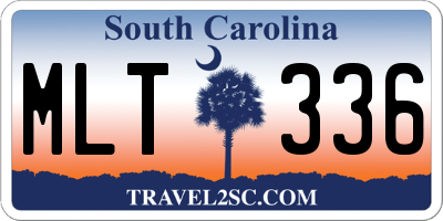 SC license plate MLT336