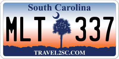 SC license plate MLT337