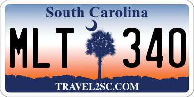 SC license plate MLT340