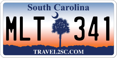 SC license plate MLT341