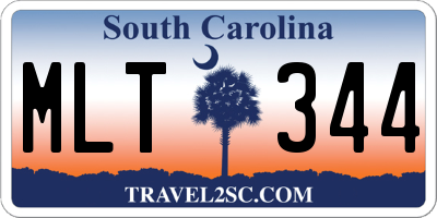 SC license plate MLT344