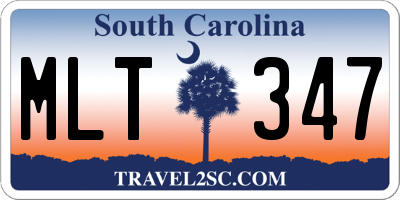 SC license plate MLT347