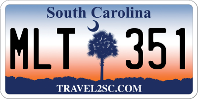 SC license plate MLT351