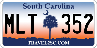SC license plate MLT352