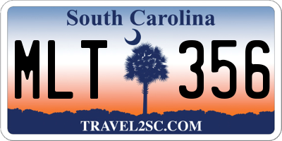 SC license plate MLT356
