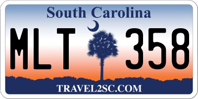 SC license plate MLT358