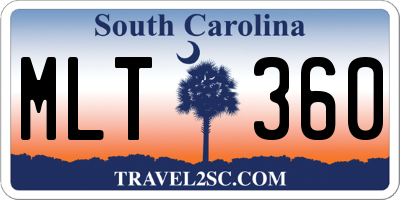 SC license plate MLT360