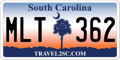 SC license plate MLT362