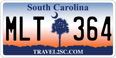 SC license plate MLT364