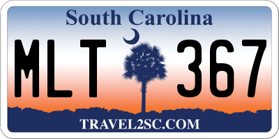 SC license plate MLT367