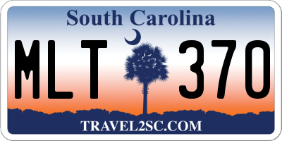 SC license plate MLT370