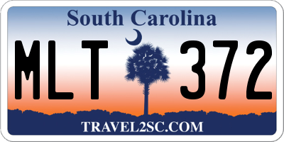 SC license plate MLT372