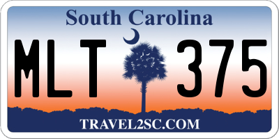 SC license plate MLT375