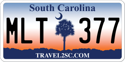 SC license plate MLT377