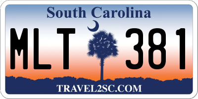 SC license plate MLT381