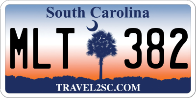 SC license plate MLT382