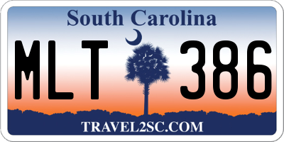 SC license plate MLT386