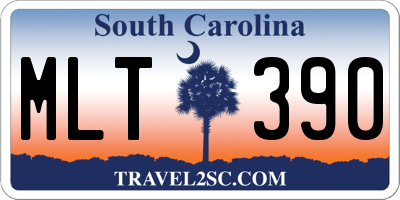 SC license plate MLT390