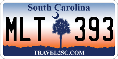 SC license plate MLT393