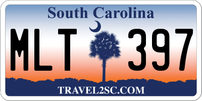 SC license plate MLT397